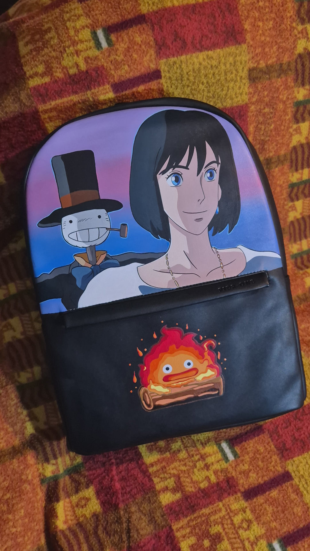 Zaino dipinto a mano — Howl del Castello Errante