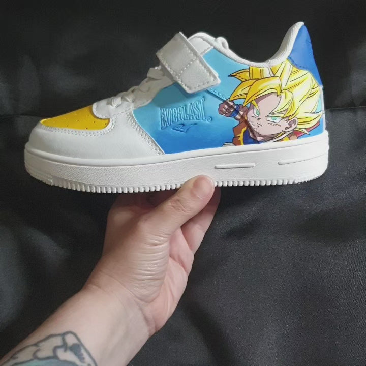 Sneakers bambino dipinte a mano — Goku Dragon Ball Daima