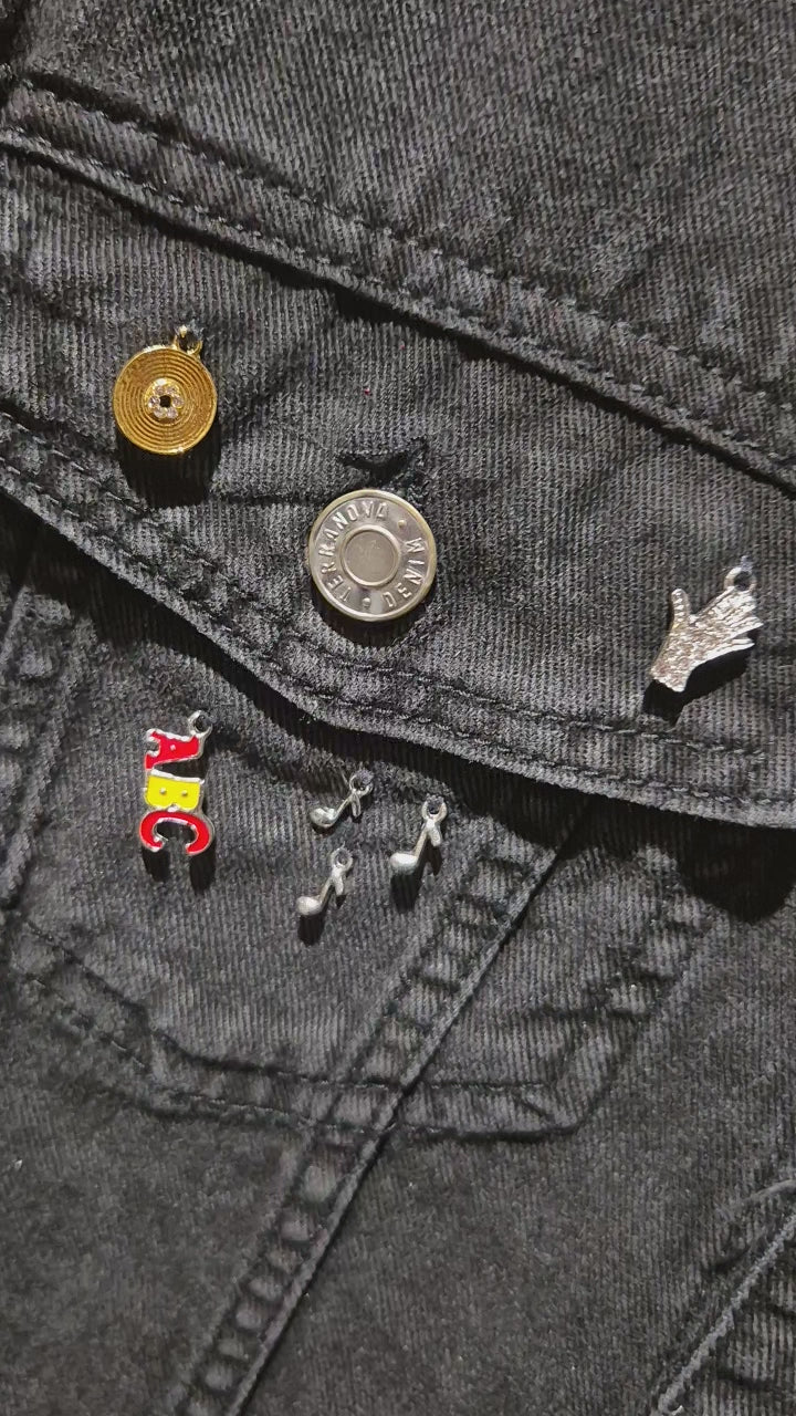 Giacca in Denim Dipinta a Mano – Tributo Michael Jackson