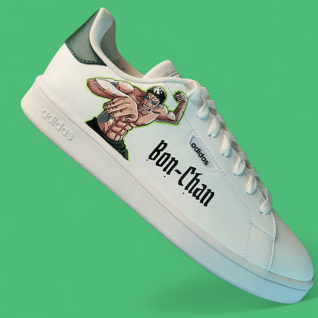Sneakers dipinte a mano — Red Riot & Bon-Chan