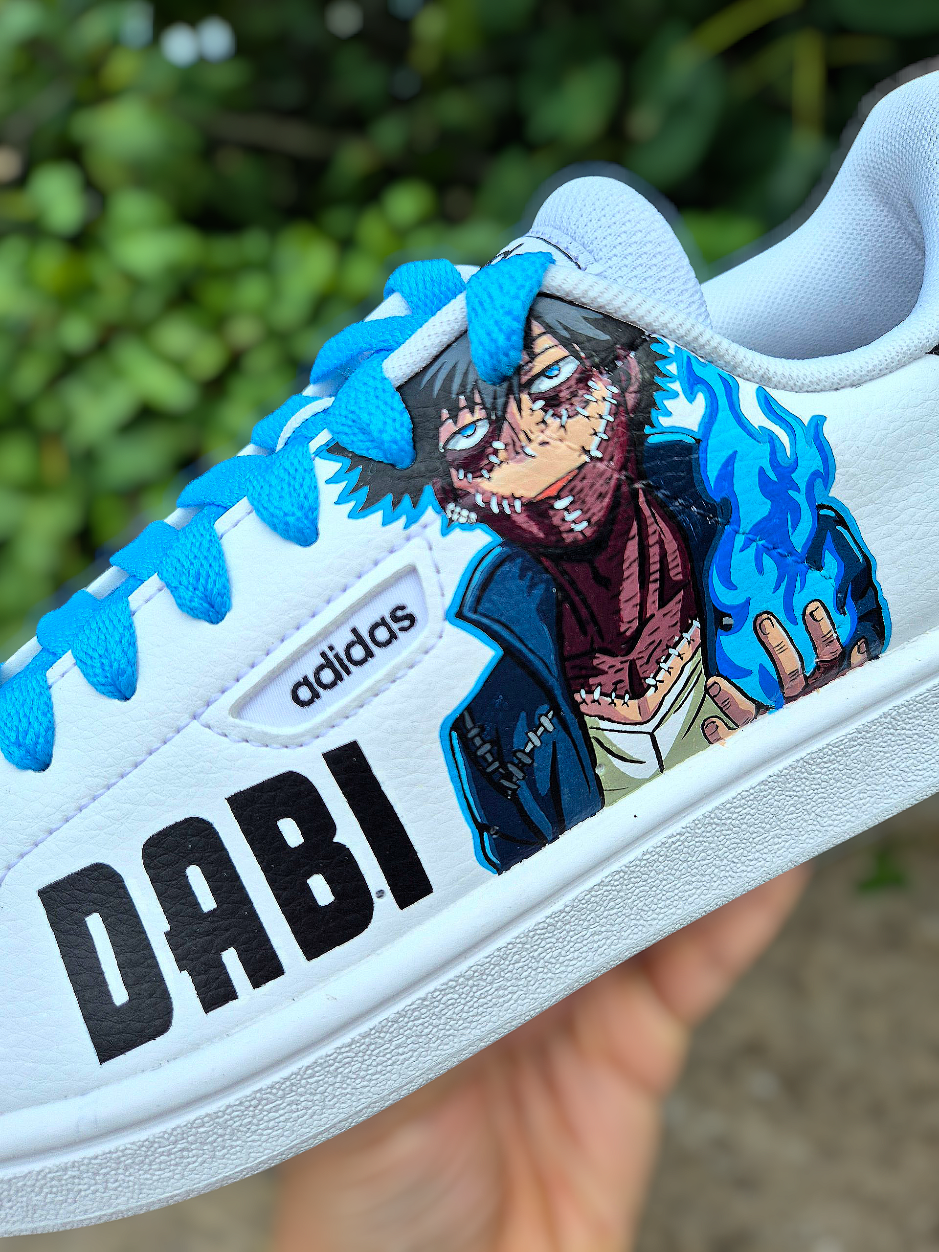 Sneakers dipinte a mano — Toya Todoroki & Dabi