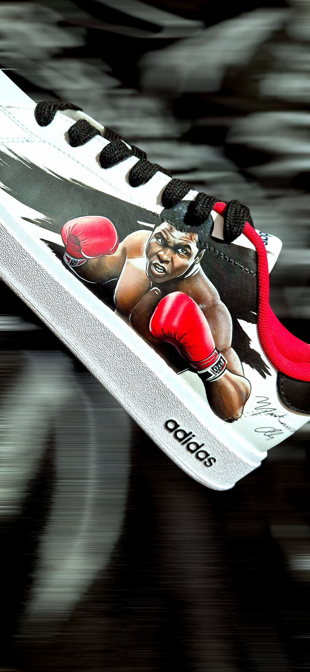 Sneakers dipinte a mano — Muhammad Ali & Mike Tyson