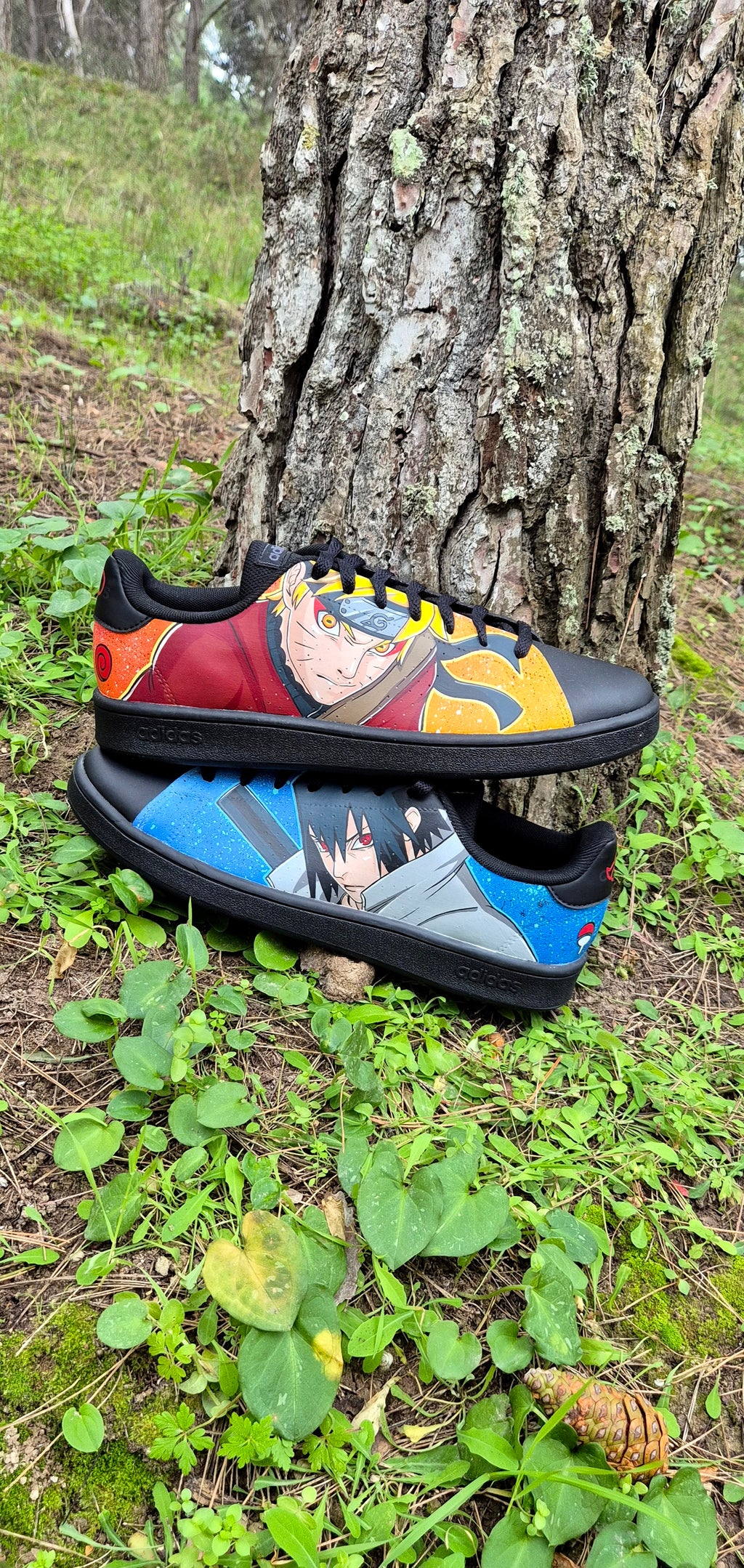 Sneakers dipinte a mano — Naruto Saggio & Sasuke
