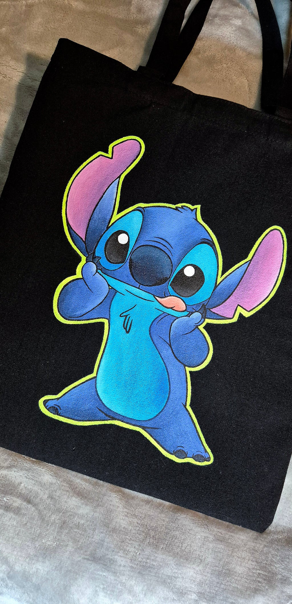 Totebag dipinta a mano — Stitch