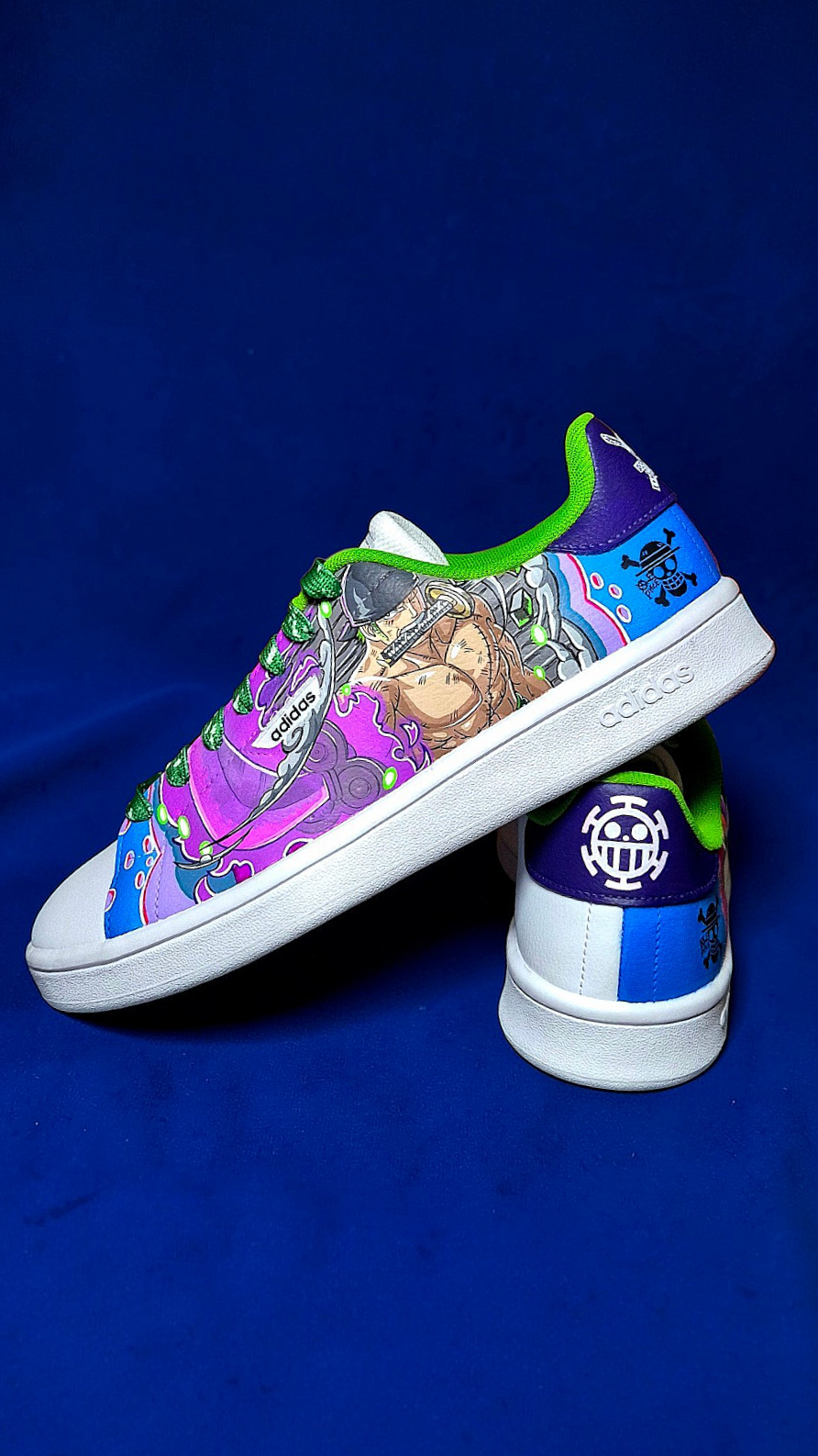 Sneakers dipinte a mano — Trafalgar Law & Roronoa Zoro