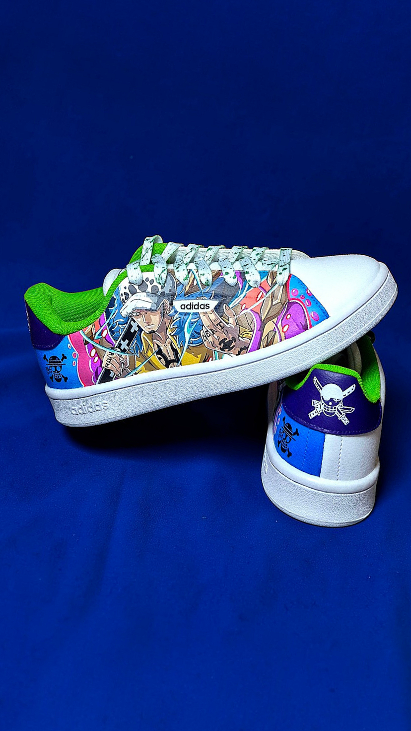 Sneakers dipinte a mano — Trafalgar Law & Roronoa Zoro