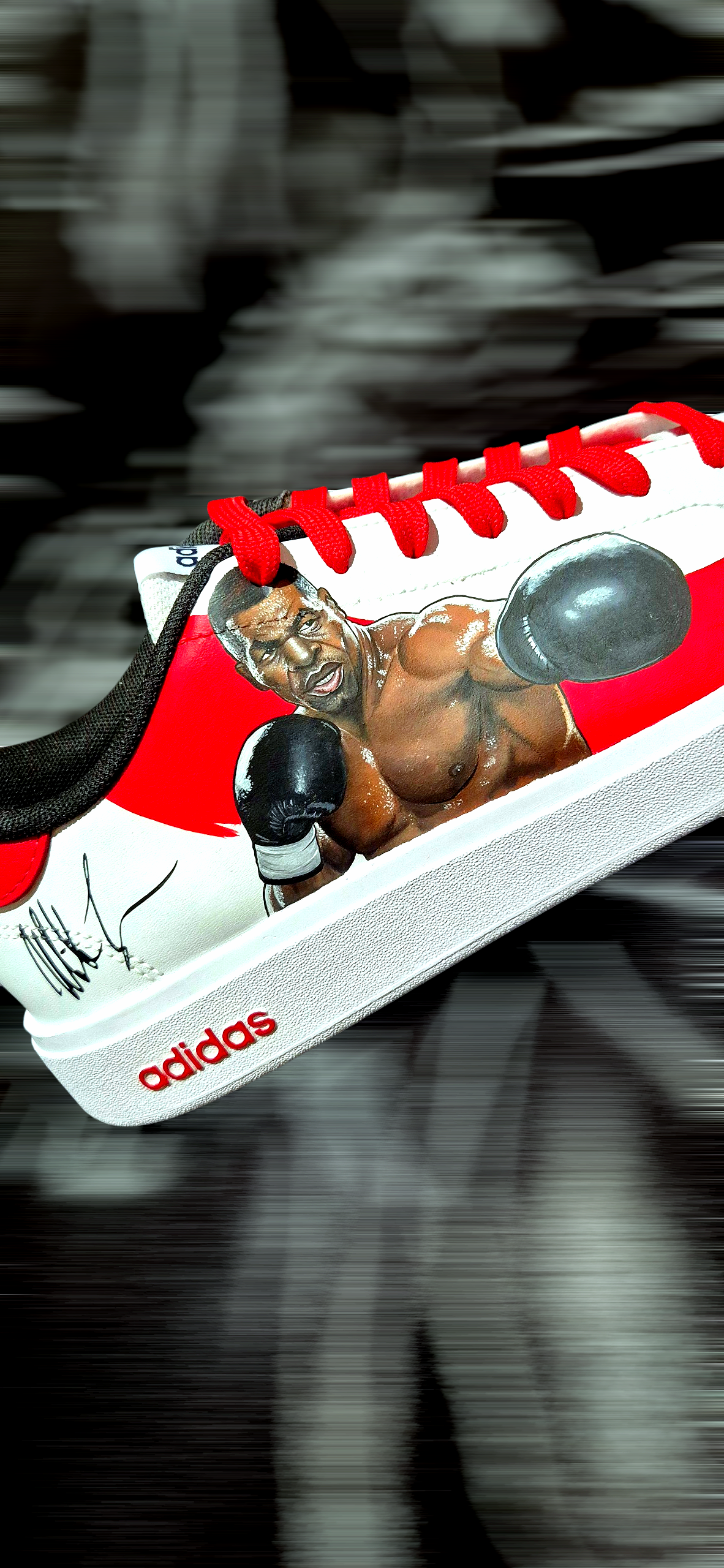 Sneakers dipinte a mano — Muhammad Ali & Mike Tyson
