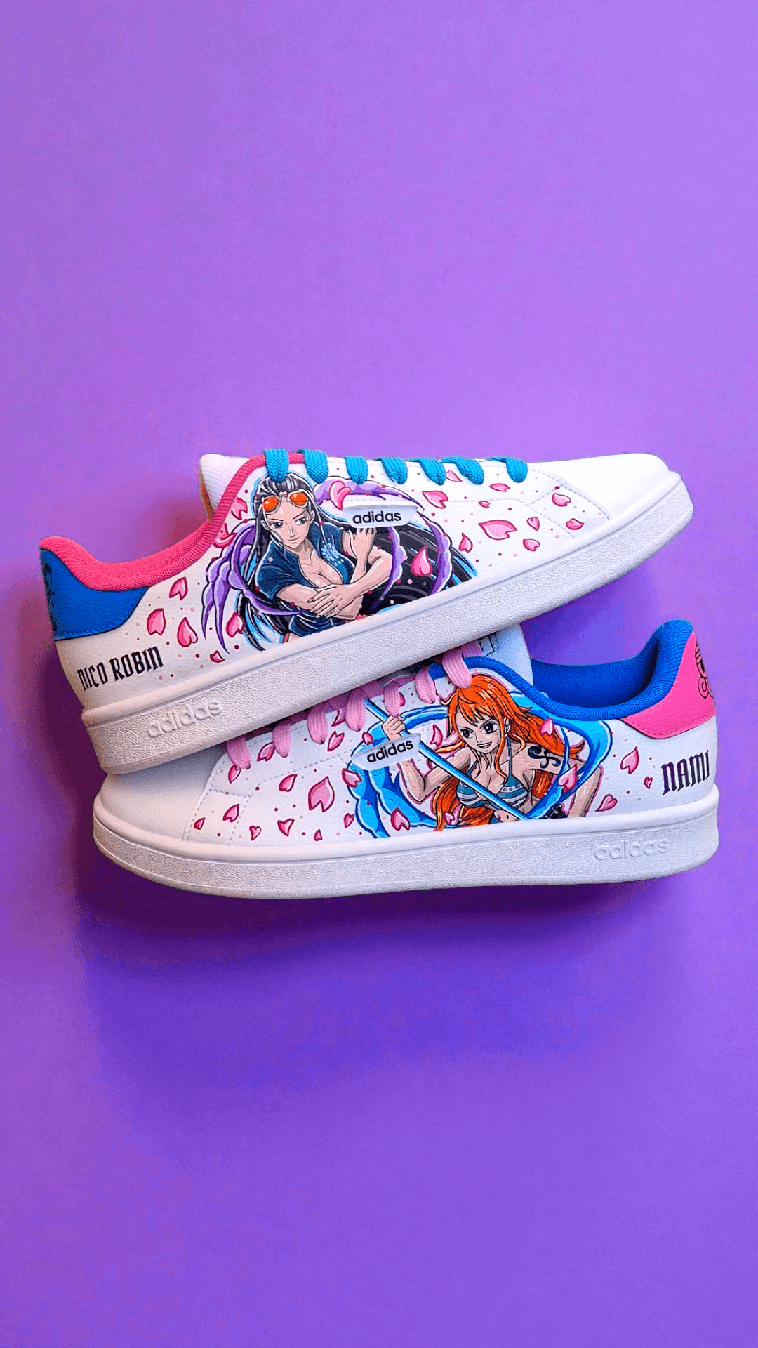 Sneakers dipinte a mano — Nami & Nico Robin