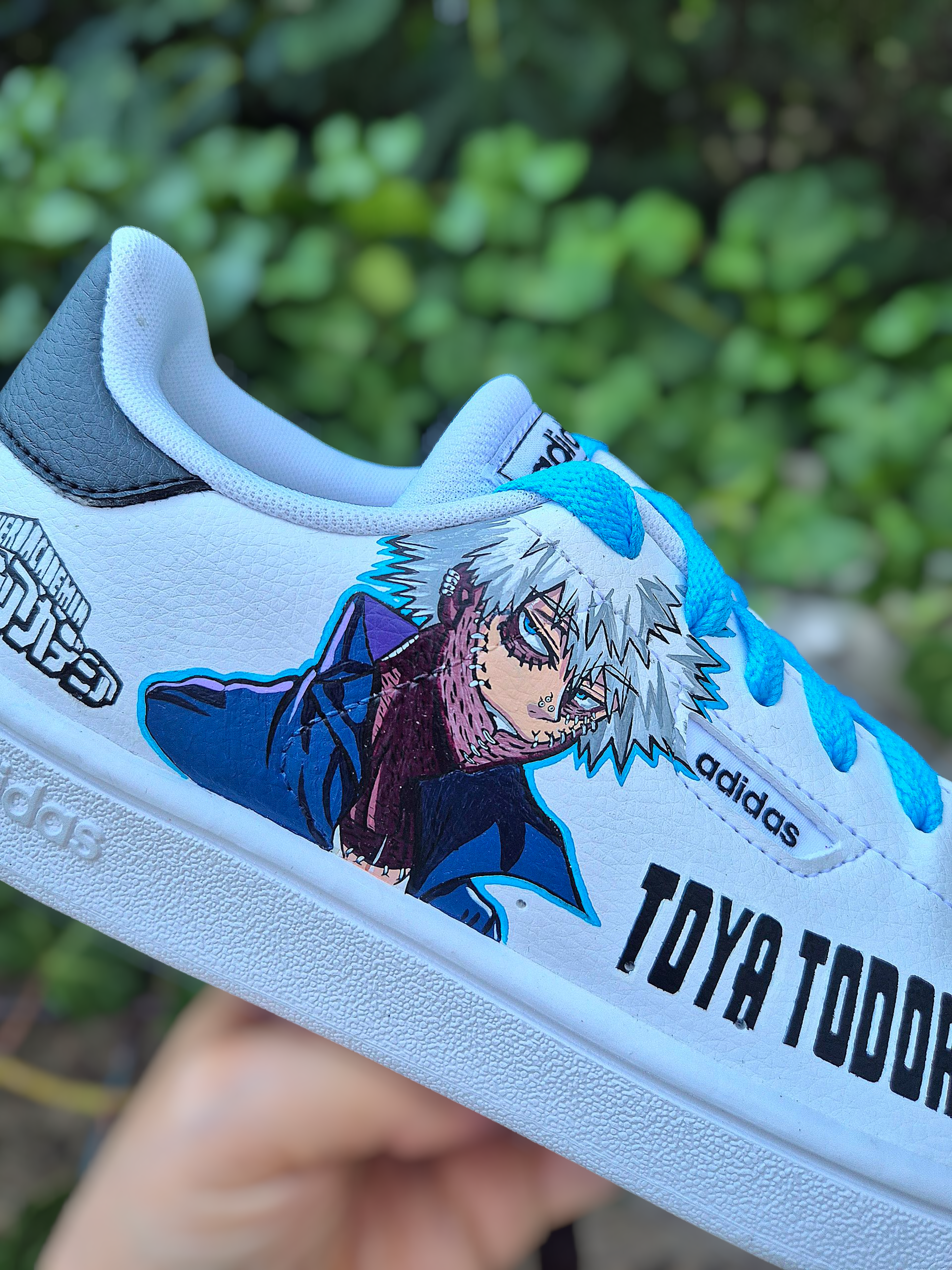 Sneakers dipinte a mano — Toya Todoroki & Dabi