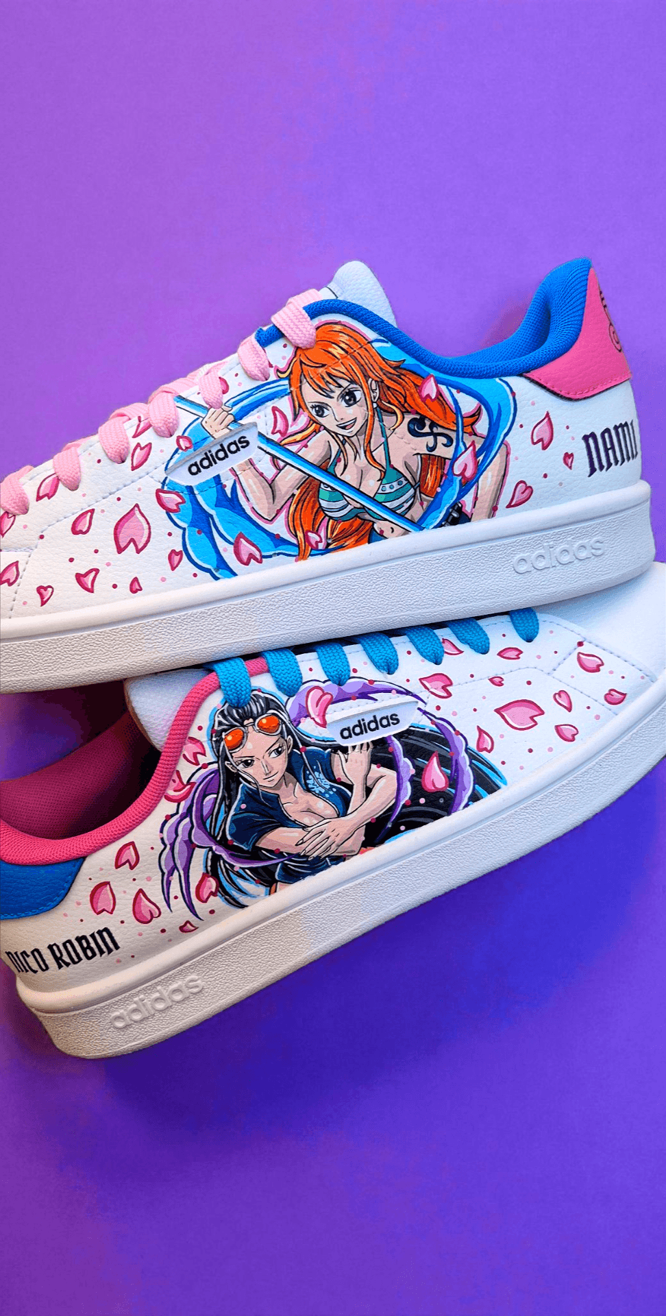 Sneakers dipinte a mano — Nami & Nico Robin