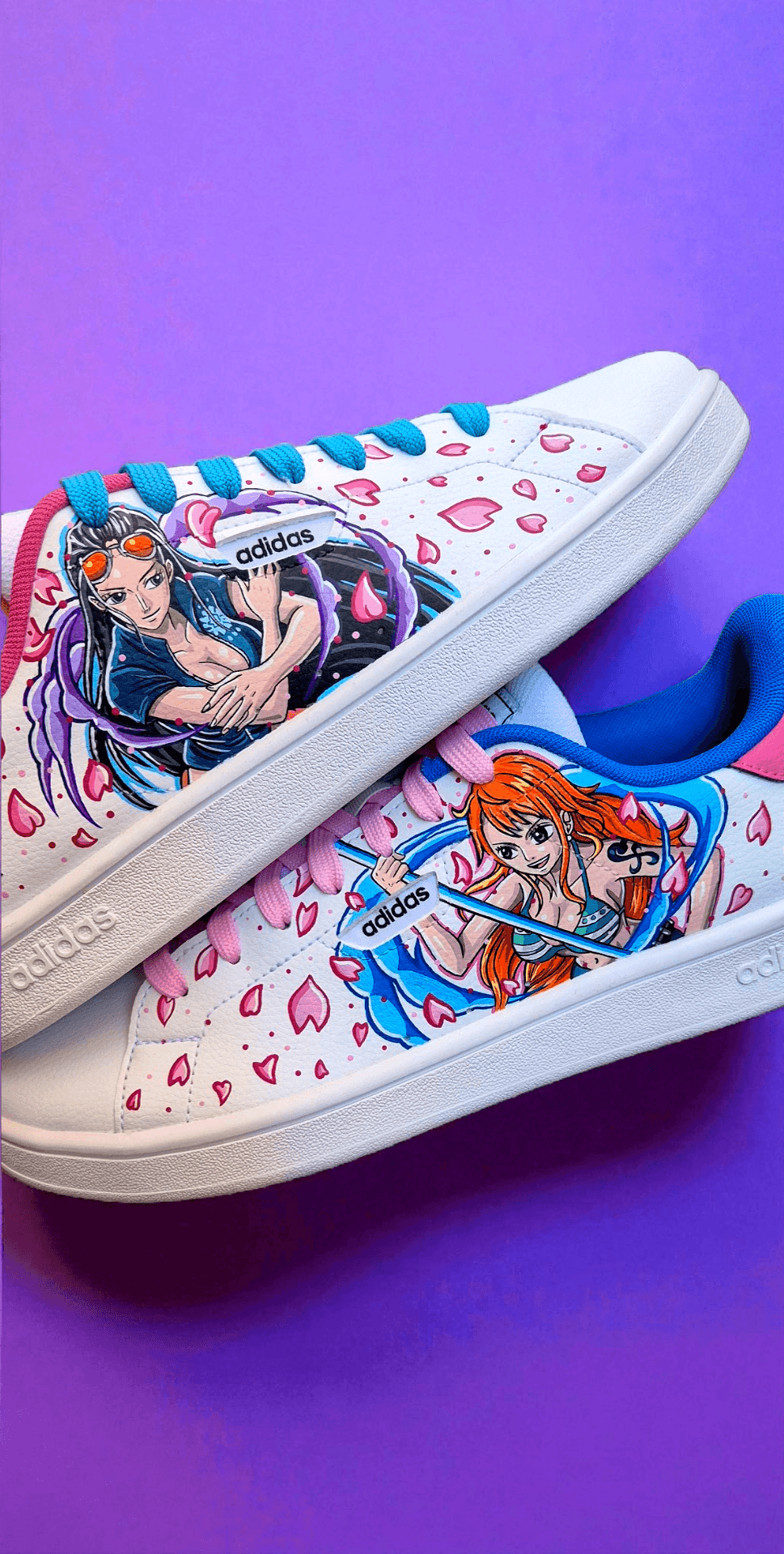Sneakers dipinte a mano — Nami & Nico Robin
