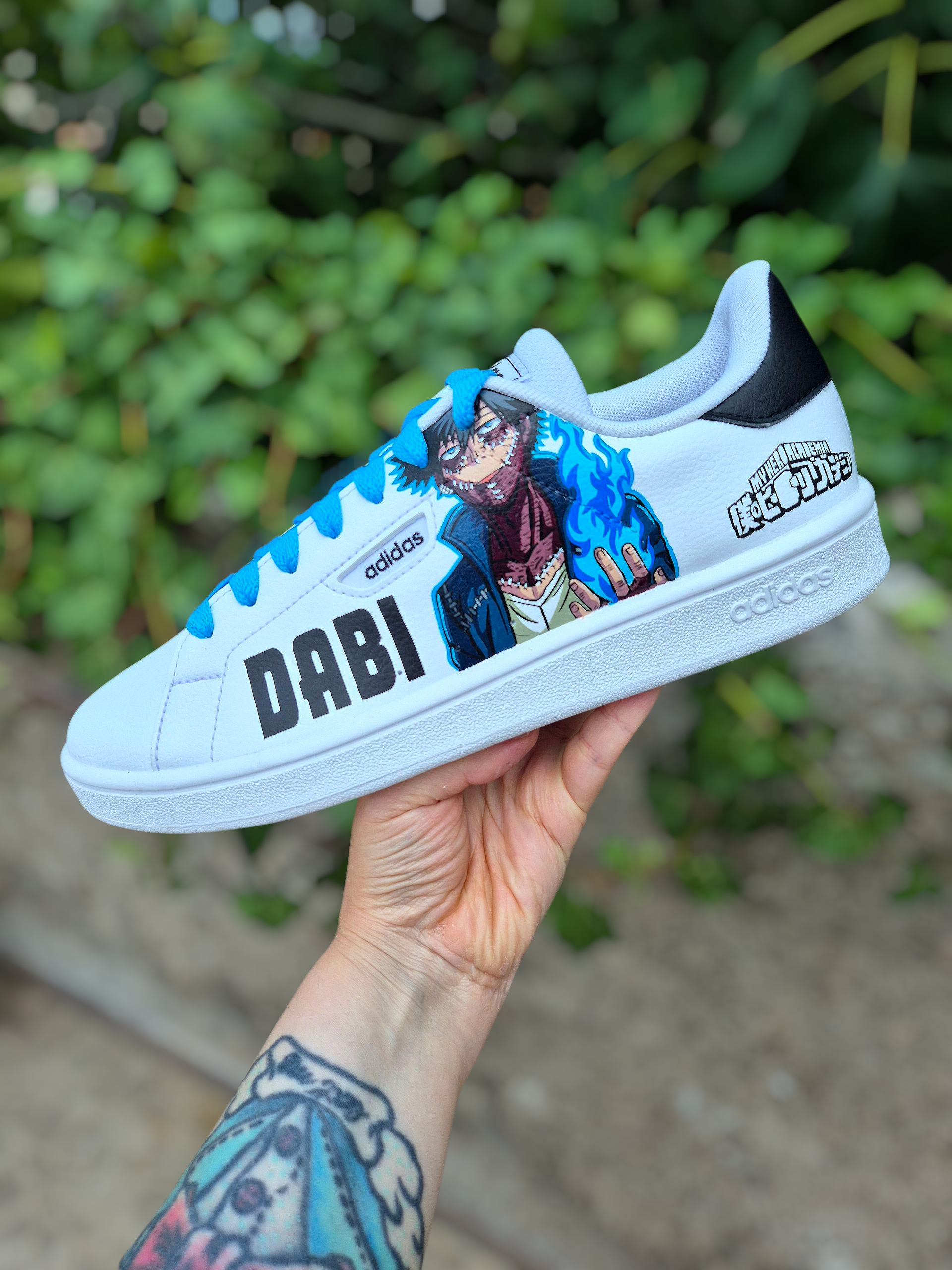 Sneakers dipinte a mano — Toya Todoroki & Dabi