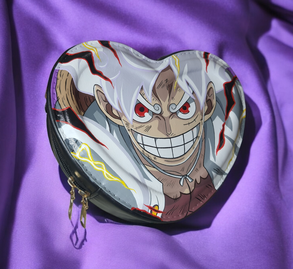Borsa a cuore dipinta a mano — Luffy Gear 5
