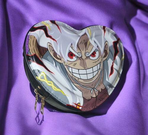 Borsa a cuore dipinta a mano — Luffy Gear 5