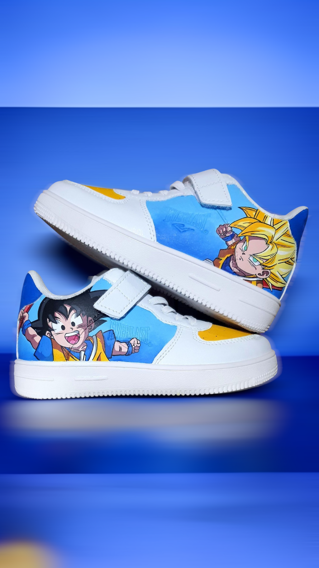 Sneakers bambino dipinte a mano — Goku Dragon Ball Daima