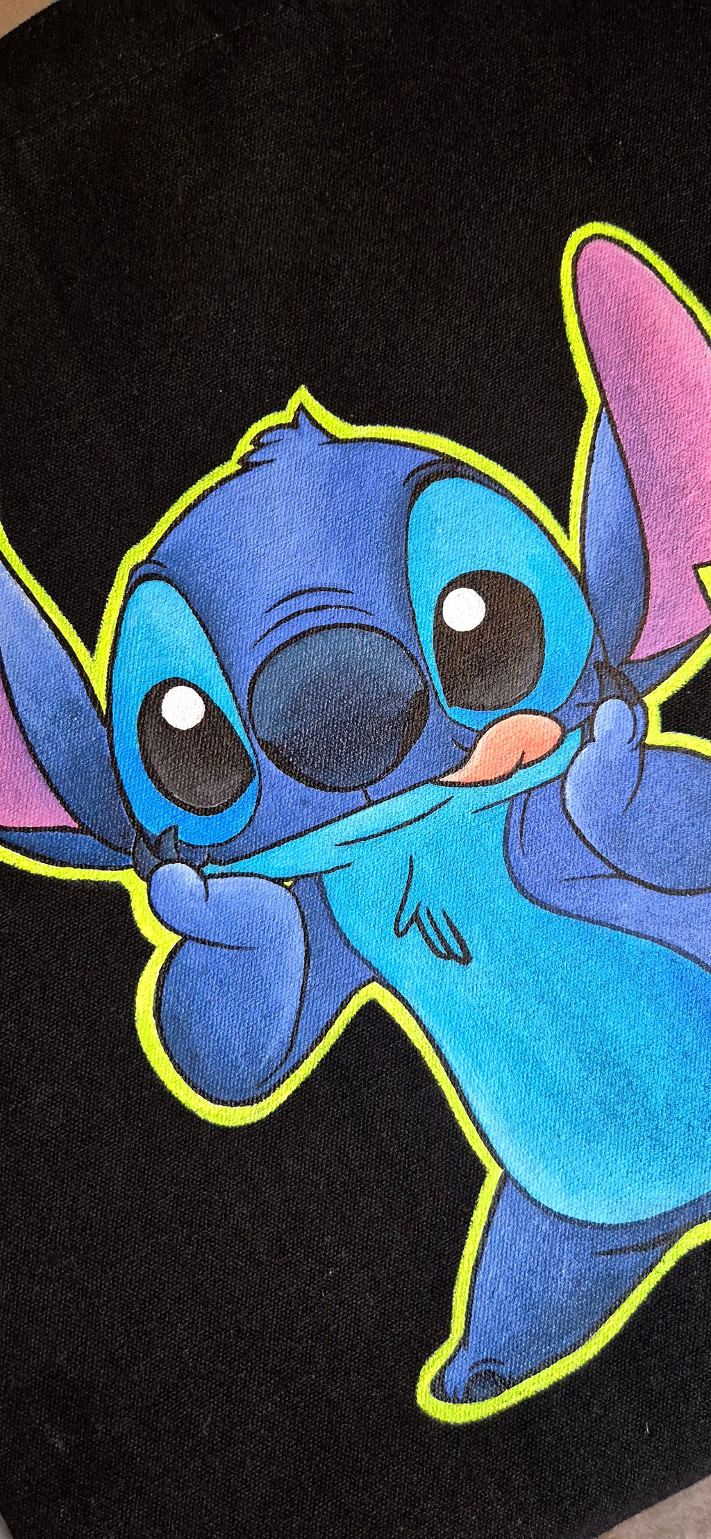 Totebag dipinta a mano — Stitch