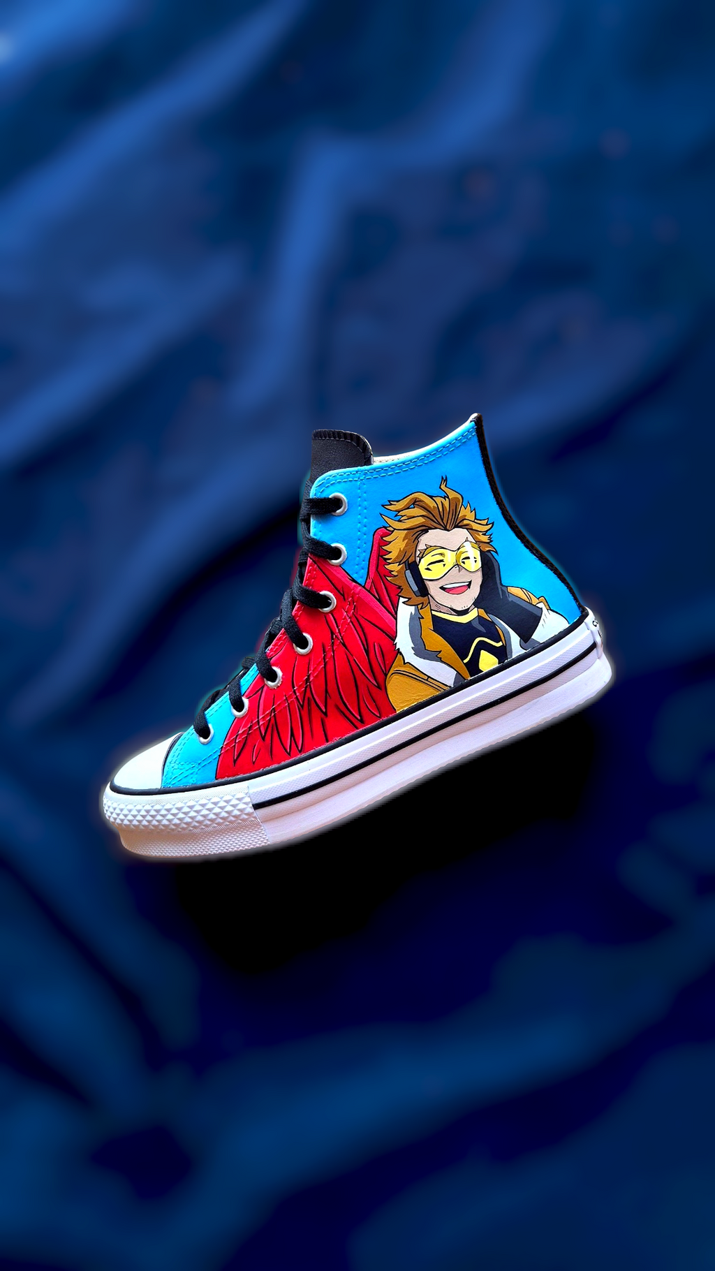 Converse All Star in pelle dipinte a mano — Hawks
