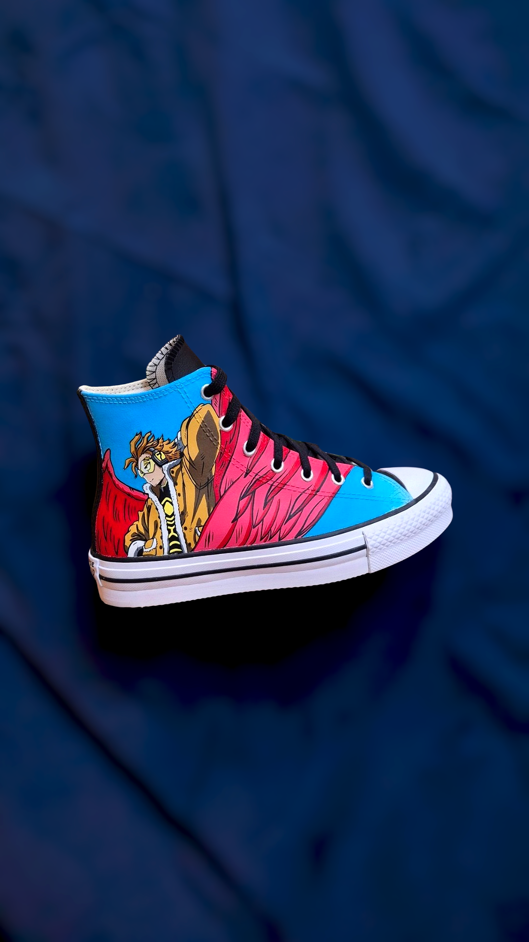 Converse All Star in pelle dipinte a mano — Hawks